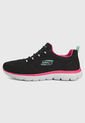 Tenis Running Negro-Rosa-Blanco Skechers de Skechers