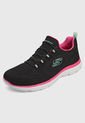 Tenis Running Negro-Rosa-Blanco Skechers de Skechers
