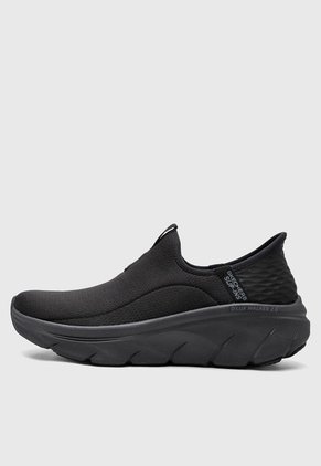 Tenis Training Negro Skechers Slip-ins: D'Lux Walker 2.0 Happy Step