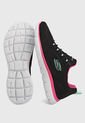 Tenis Running Negro-Rosa-Blanco Skechers de Skechers
