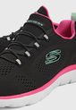 Tenis Running Negro-Rosa-Blanco Skechers de Skechers