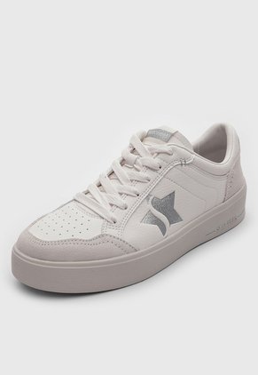 Tenis Lifestyle SKECHERS Hiland Illuminated Neutrals Blanco