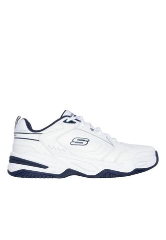 Tenis Skechers Hombre Durham Memory Foam Blanco Azul Skechers