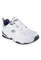 Tenis Skechers Hombre Durham Memory Foam Blanco Azul de Skechers