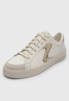 Tenis Lifestyle Skechers Hiland Quite Chic Beige