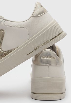 Tenis Lifestyle Skechers Hiland Quite Chic Beige