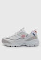 Tenis Lifestyle Skechers D'Lites Golden Chic Blanco de Skechers