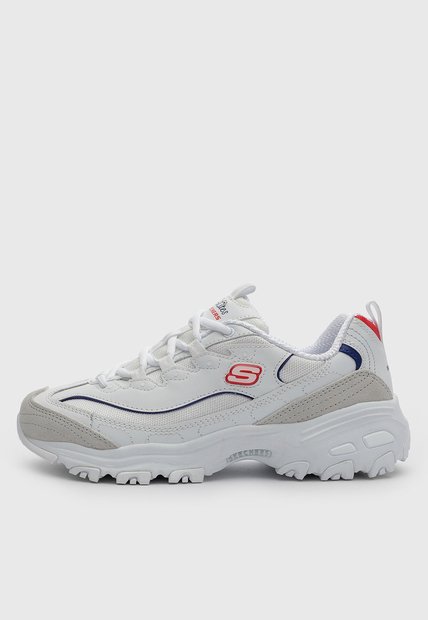 Tenis Lifestyle Skechers D'Lites Golden Chic Blanco