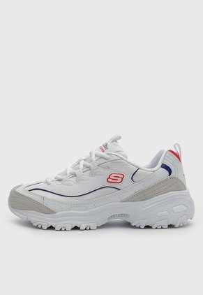 Tenis Lifestyle Skechers D'Lites Golden Chic Blanco