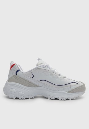 Tenis Lifestyle Skechers D'Lites Golden Chic Blanco
