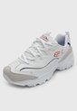 Tenis Lifestyle Skechers D'Lites Golden Chic Blanco de Skechers
