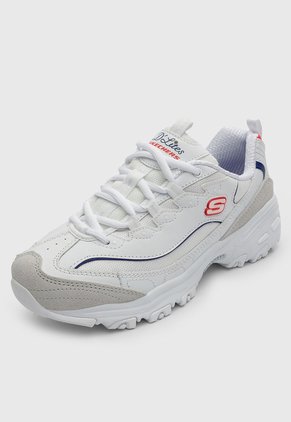 Tenis Lifestyle Skechers D'Lites Golden Chic Blanco