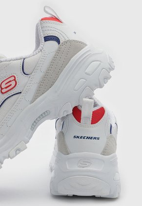 Tenis Lifestyle Skechers D'Lites Golden Chic Blanco