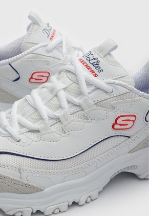 Tenis Lifestyle Skechers D'Lites Golden Chic Blanco