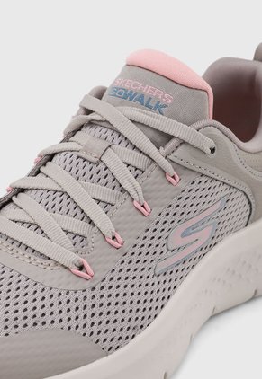 Tenis Training Taupé-Rosa SKECHERS Go Walk Flex Caley
