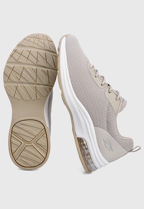 Tenis Training Beige-Blanco Skechers Bobs Pulse Air - Sassy Sauce