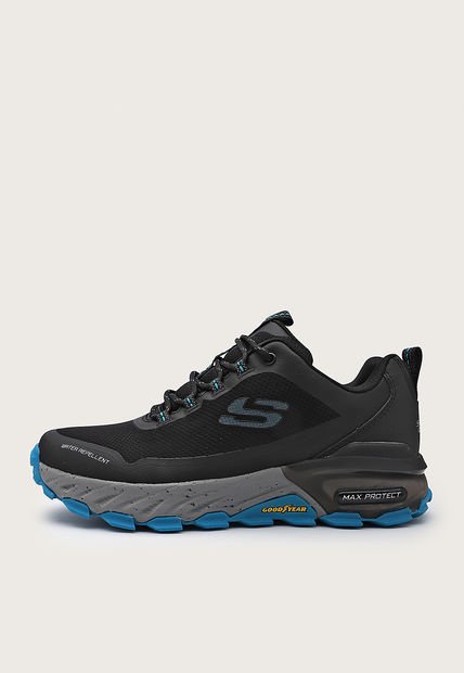 Tenis de Senderismo Negro-Gris-Azul Skechers Max Protect- Liberated