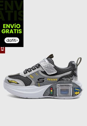 Tenis Lifestyle SKECHERS Garage Plateado Skechers