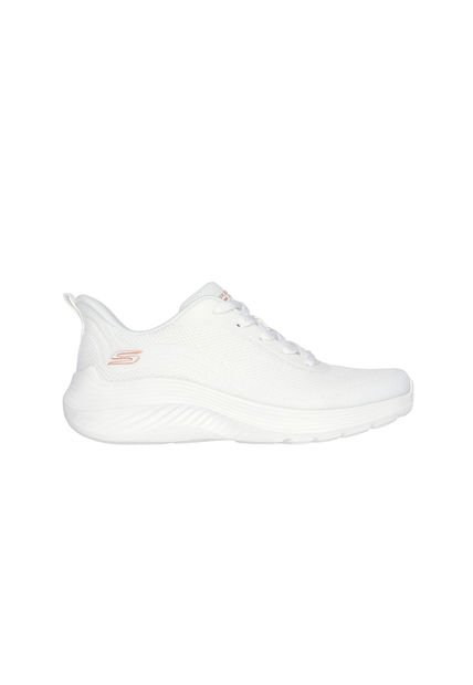 SKECHERS TENIS BOBS SQUAD WAVES LIFE STYLE DAMA BLANCO 