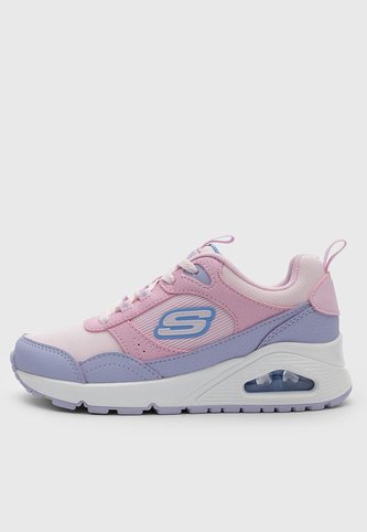 Tenis Lifestyle Skechers Uno - Mesh Rosa Skechers