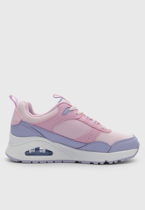 Tenis Lifestyle Skechers Uno - Mesh Rosa
