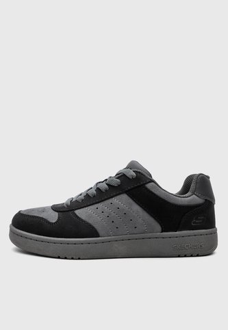 Tenis Lifestyle SKECHERS Quick Street - Retro Smooth Gris Skechers