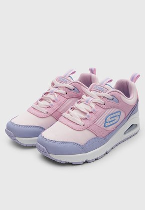 Tenis Lifestyle Skechers Uno - Mesh Rosa
