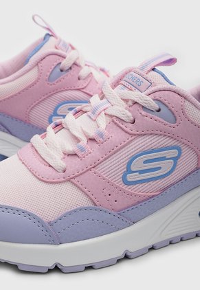 Tenis Lifestyle Skechers Uno - Mesh Rosa