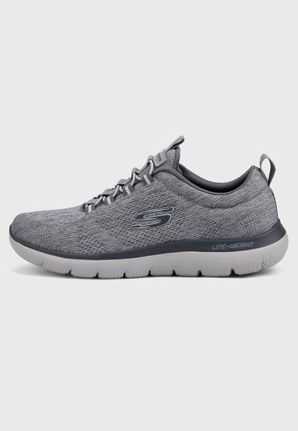 Tenis Training Gris-Blanco Skechers Summits - Louvin