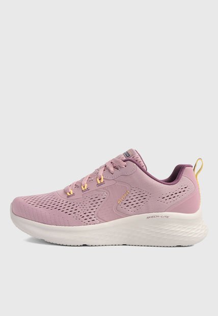 Tenis Running Rosa Lavanda-Blanco-Amarillo SKECHERS SkechLite Pro