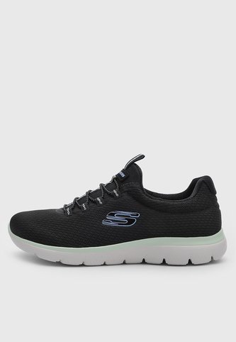 Tenis Lifestyle Skechers Summits - Summer Blush Negro Skechers