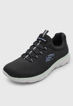 Tenis Lifestyle Skechers Summits - Summer Blush Negro