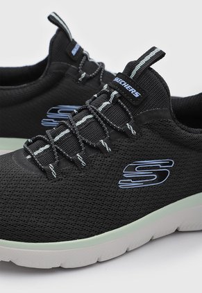 Tenis Lifestyle Skechers Summits - Summer Blush Negro