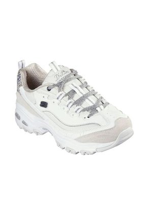 Tenis Skechers Mujer D´lites Goldenchic - Blanco