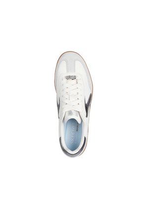 Tenis Skechers  Mujer Duraleather Metallic Popped  - Blanco