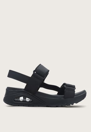 Sandalia Tacón Corrido Negro Skechers