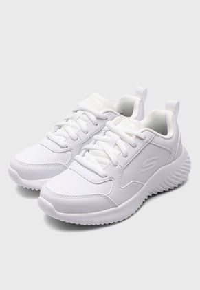 Tenis Colegiales Blanco Skechers Bounder