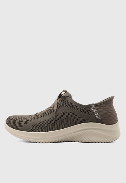 Tenis Lifestyle Verde Oscuro-Beige SKECHERS Ultra Flex 3.0 - Brilliant
