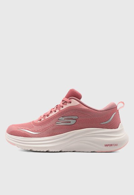 Tenis Running Coral-Blanco-Rosa SKECHERS Vapor Foam - Smooth Ride