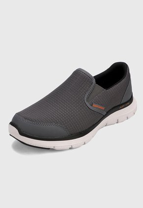 Tenis Lifestyle Gris-Naranja Skechers Flex Advantage 4.0 - Tuscan
