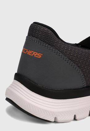 Tenis Lifestyle Gris-Naranja Skechers Flex Advantage 4.0 - Tuscan