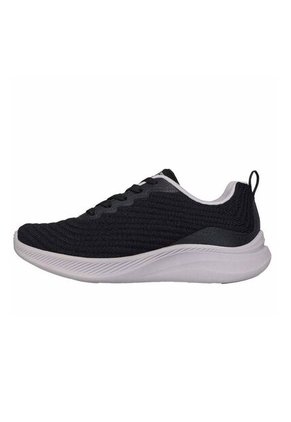 Tenis Skechers Mujer Bobs Moda Flex Veganos Negro Blanco