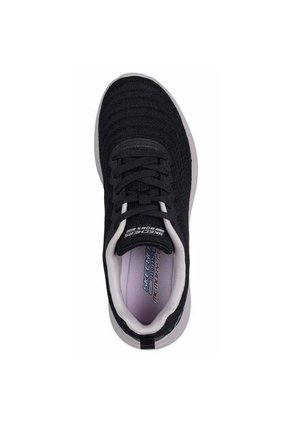 Tenis Skechers Mujer Bobs Moda Flex Veganos Negro Blanco