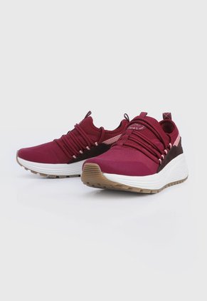 Tenis Lifestyle Vinotinto-Blanco-Café Skechers Bobs Sparrow 2.0