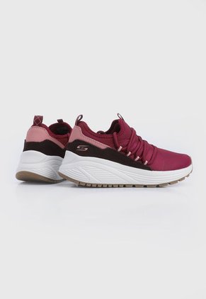 Tenis Lifestyle Vinotinto-Blanco-Café Skechers Bobs Sparrow 2.0