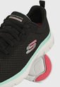 Tenis Running Negro-Blanco-Verde Skechers de Skechers