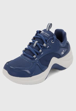 Tenis Lifestyle Azul-Blanco Skechers Solei St Groovy Core