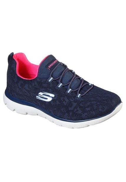 Tenis Running Skechers Summits Leopardspot - Azul-Rosa - Compra Ahora |  Dafiti Colombia