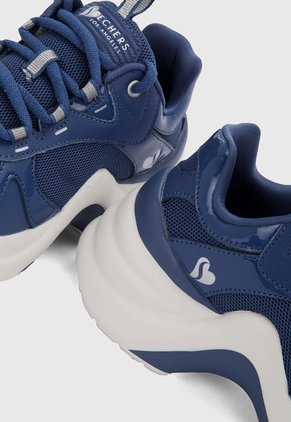 Tenis Lifestyle Azul-Blanco Skechers Solei St Groovy Core