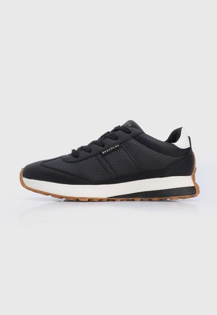 Tenis Lifestyle Negro-Marfil Skechers Gusto